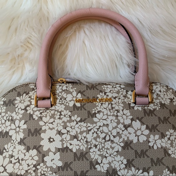 Michael Kors Cindy Floral Medium Done Satchel NWT - Picture 4 of 12